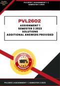 PVL2602 | Assignment 1 Answers | Semester 2 2023| Reasearched and Accurate Answers!