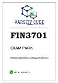 FIN3701 Assignment 1 & 2 Semester 2 2022