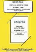HRIOP84 Portfolio 2023 (Answers) APA Referencing and Bibliography included!