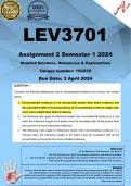 LEV3701 Assignment 2 (COMPLETE ANSWERS) Semester 1 2024 (150225) - DUE 3 April 2024 