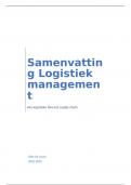 Volledige samenvatting Logistiek Management 2022-2023 (boek + lesnotities + slides)