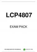 LCP4807 EXAM PACK 2024