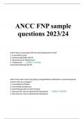 ANCC Board Exam Questions