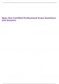 Apex One Certified Professional Exam Questions and Answers