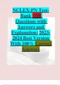 NCLEX-PN Test-Bank (200 Questions with Answers and Explanation 2023/2024