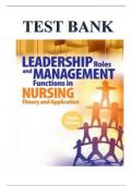 TEST BANK FOR LEADERSHIP ROLES AND MANAGEMENT FUNCTIONS IN NURSING 10TH EDITION MARQUIS HUSTON TEST BANK ISBN-101975139216, ISBN-139781975139216