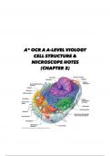 A* notes OCR A A/AS-Level biology chapter 2 cell structure 