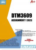 DTM3609 ASSIGNMENT 1 2023