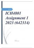 ICH4801 Assignment 1 2023
