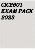 CIC2601 EXAM PACK 2023