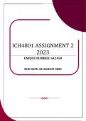 ICH4801 ASSIGNMENT 2 – 2023 (642450)