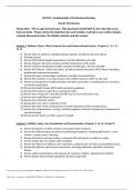 NU2115- Fundamentals of Professional Nursing Test #1 Test Review