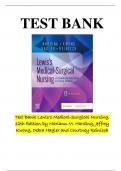 Test Bank Lewis's Medical-Surgical Nursing, 12th Edition by Mariann M. Harding, Jeffrey Kwong, Debra Hagler and Courtney Reinisch