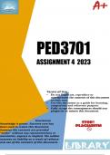 PED3701 Assignment 4 (COMPLETE ANSWERS) 2023