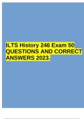 ILTS History 246 Exam 50 QUESTIONS AND CORRECT ANSWERS 2023.
