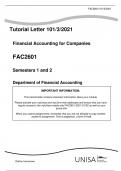 FAC2601 Assignment 3 (WRITTEN) Semester 1 2023; LATEST UPDATE