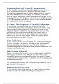 Python programming -intermediate level