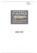 Animal Farm by George Orwell book test Questions  with 100% Correct Answers