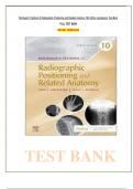 Test Bank for Bontragers Textbook of Radiographic Positioning and Related Anatomy 10th Edition by Lampignano Chapter 1-20