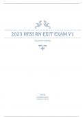 2023 HESI RN EXIT EXAM V1  