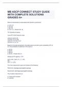 MB ASCP CONNECT STUDY GUIDE WITH COMPLETE SOLUTIONS GRADED A+