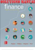 SOLUTIONS MANUAL for Focus on Personal Finance 12th Edition by Jack Kapoor, Les Dlabay, Robert J. Hughes & Melissa Hart ISBN-13: ‎978-1259720680. (Complete Download).