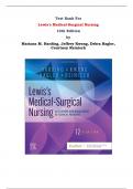 Test Bank For Lewis's Medical-Surgical Nursing 12th Edition by Mariann M. Harding, Jeffrey Kwong, Debra Hagler, Courtney Reinisch | Chapter 1 – 69, Latest Edition|