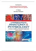 Test Bank For  Understanding Anatomy & Physiology : A Visual, Auditory, Interactive Approach  3rd Edition Gale Sloan Thompson | All Chapters, Latest Edition|