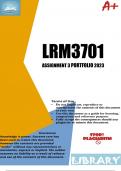 LRM3701 ASSIGNMENT 3 PORTFOLIO (MAY/JUNE) 2023