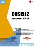 COS1512 Assignment 3 2023 (DUE : 21 August 2023)