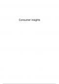 Volledige samenvatting van het vak Consumer Insights