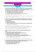 HESI Fundamentals Exam Updateed Version Q&A Guaranted A+ 