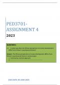 PED3701 ASSIGNMENT 4 2023