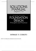 Foundation Design Principles and Practices 2e Donald Coduto (Solution Manual)