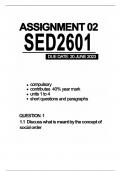 SED2601 ASSIGNMENT 02 2023