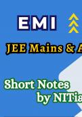ELectromagnetic induction short notes for jee mains and adv