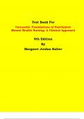 Test Bank - Varcarolis' Foundations of Psychiatric Mental Health Nursing: A Clinical Approach  9th Edition By Margaret Jordan Halter | Chapter 1 – 36, Latest Edition|