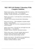 NKU MSN 610 Module 2 Questions With Complete Solutions