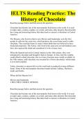 IELTS Reading Practice: The History of Chocolate
