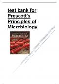 test bank for Prescotts Principles of Microbiology 2024 revised latest update 