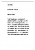 AIN3701 ACTIVITY 4.9 CODE AND GUIDE