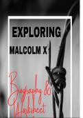 Exploring Malcolm X: Two Tones of Biographies & Worksheet Package with Answers