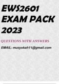 EWS2601 EXAM PACK 2023