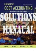 TEST BANK & SOLUTIONS MANUAL for Horngren's Cost Accounting: A Managerial Emphasis, 9th Canadian Edition by Datar Srikant, Rajan Madhav, Beaubien Louis & Janz Steve. ISBN 978-0-13-6551485. (Complete Combined Download)
