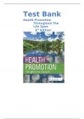 Health Promotion Throughout The Life Span   9th Edition Edelman TEST BANK (Chapter 1-25) with Rationales