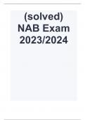 (solved)  NAB Exam 2023/2024