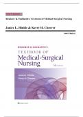 Test Bank for Brunner & Suddarth's Textbook of Medical-Surgical Nursing 14th Edition by Dr. Janice L Hinkle, Kerry H. Cheever