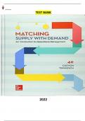 Test Bank for Matching Supply with Demand - An Introduction to Operations Management 4Ed by Gerard Cachon & Christian Terwiesch - Elaborated and Complet
