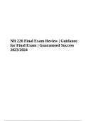 NR 226 Final Exam Review Study Guide |  Guaranteed Success 2023/2024