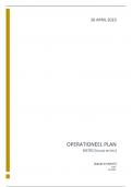 Operationeel Plan 2023 | Manager/Ondernemer Horeca | Rijn IJssel Vakschool Wageningen